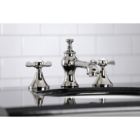 Kingston Brass KC7066BEX Essex 8" Widespread Bathroom Faucet, Polished Nickel KC7066BEX